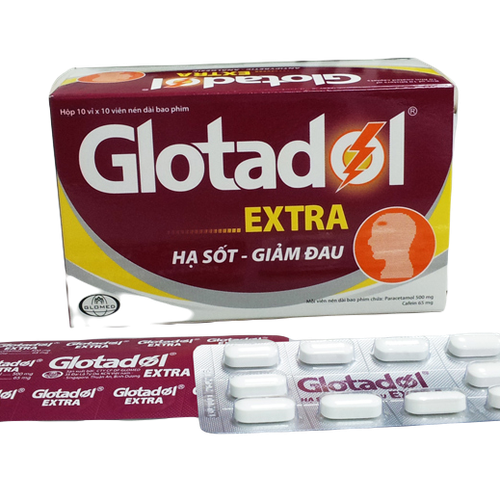 Glotadol Extra (Paracetamol, Cafein) Glomed (H/100v)