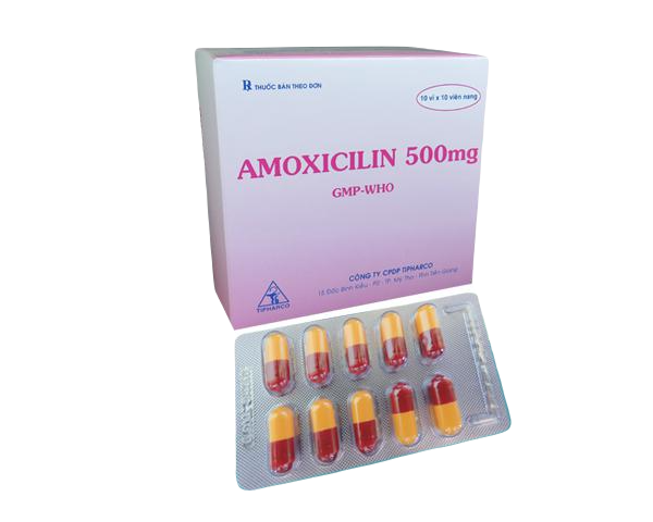 Amoxicillin 500mg Tipharco (H/100v)