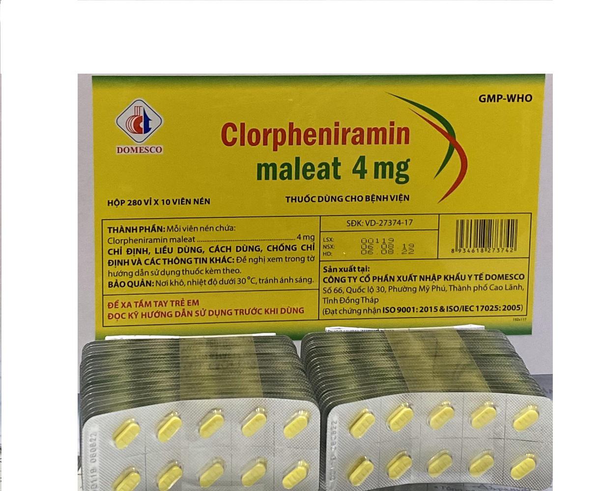 Clorpheniramin Maleat 4mg Domesco (H/2800v)