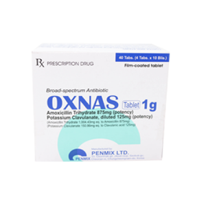 Oxnas Tablet 1g (Amoxicillin, Acid Clavulanic) Penmix (H/40v)