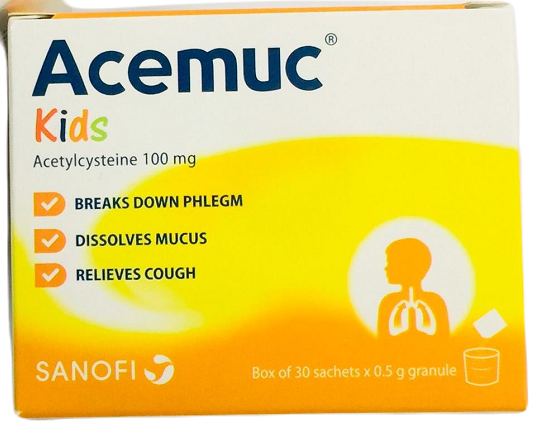 Acemuc 100mg (Acetylcysteine) Sanofi (H/30g)
