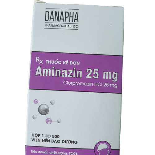 Aminazin 25mg (Chlorpromazin) Danapha (C/500v)