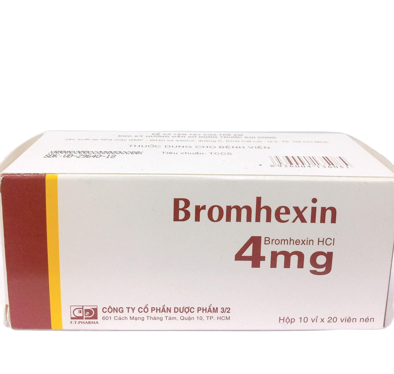 Bromhexin 4mg DP 3/2 (H/200v)