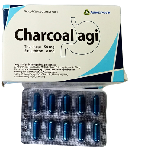 Charcoal Than Hoạt Tính 150mg Agimexpharm (H/100v)