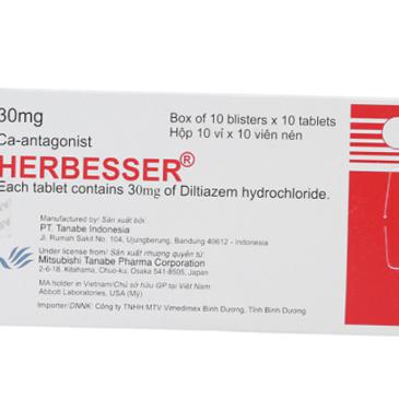 Herbesser 30mg (Diltiazem)Tanabe (H/100v)