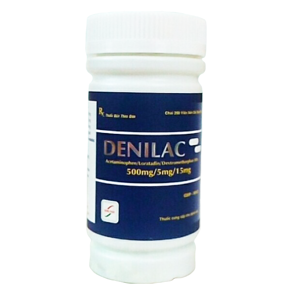 Denilac (Acetaminophen, Loratadin, Dextromethorphan) Đông Nam (C/200v)
