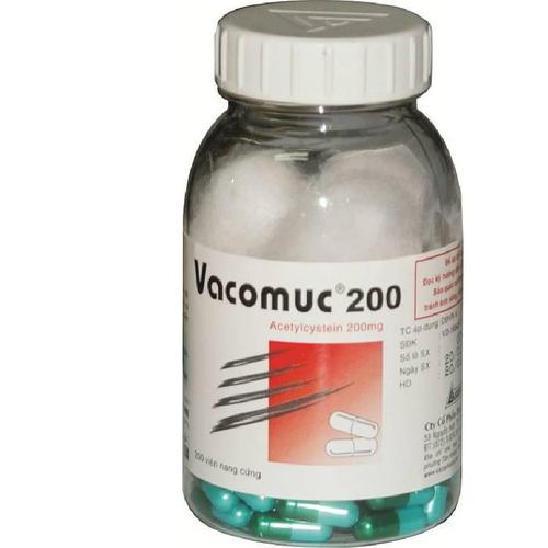 Vacomuc (Acetylcystein) 200mg Vacopharm (C/200v)