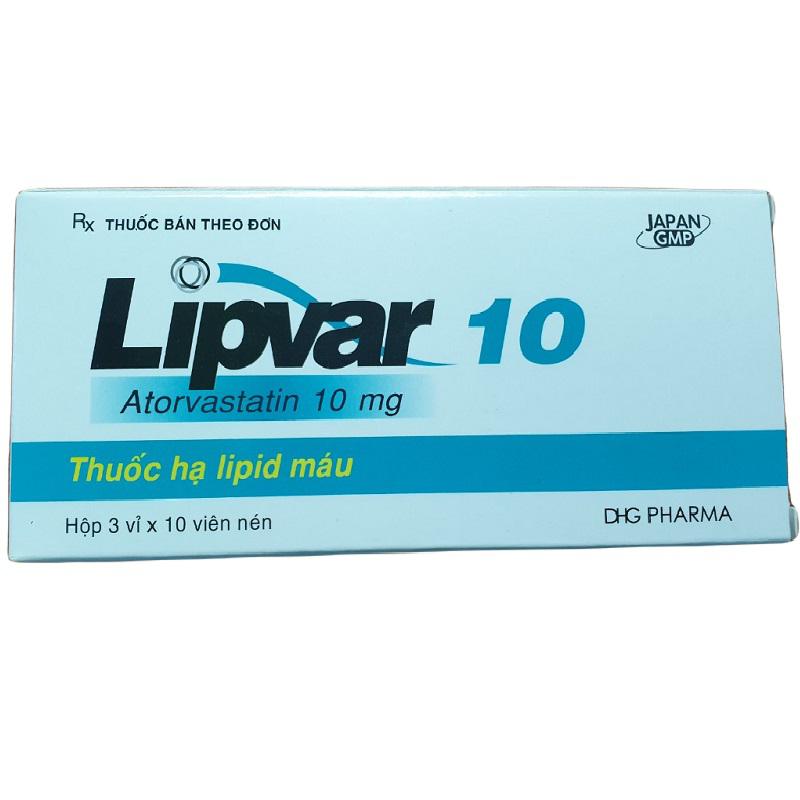 Lipvar 10 (Atorvastatin) DHG (H/30v)