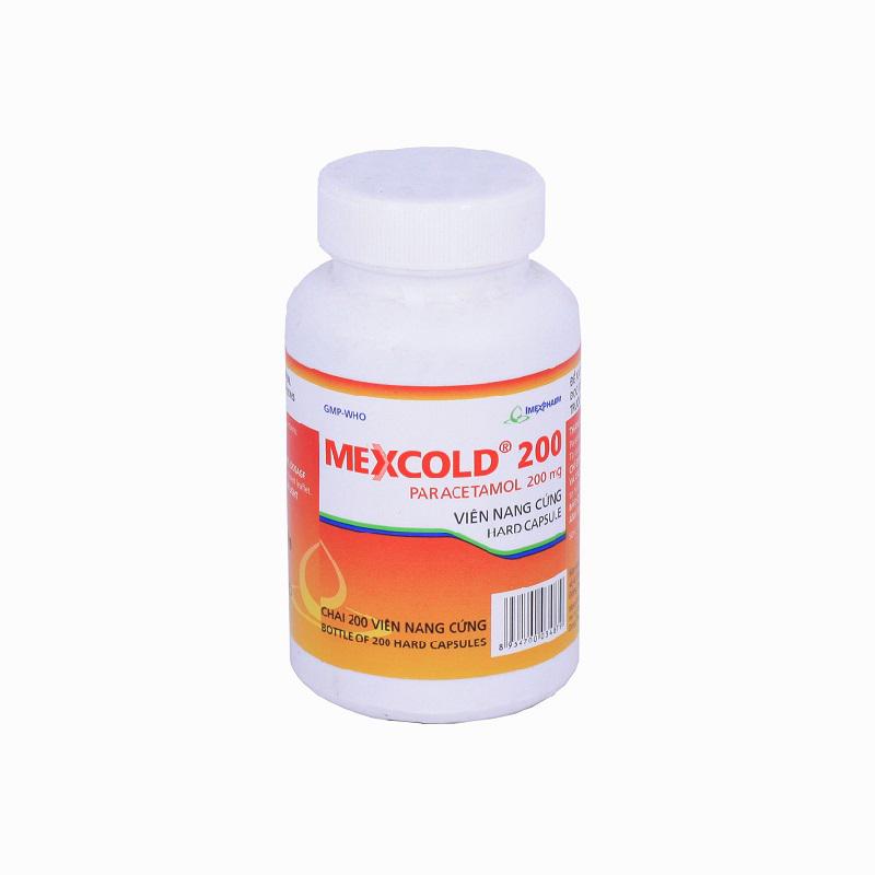 Mexcold 200 (Paracetamol) Imexpharm (C/200v)