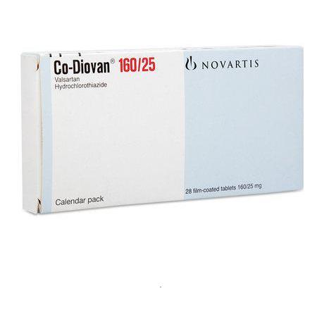 Co-Diovan 160/25 (Valsartan,Hydrochlorothiazide) Novartis (H/28v)