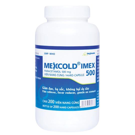 Mexcold 500mg (Paracetamol) Imexpharm (C/200v)