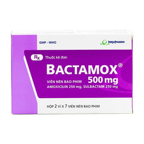 Bactamox 500mg (Amoxicillin, Sulbactam) Imexpharm (H/14v)