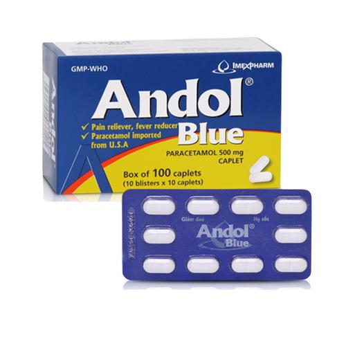 Andol Blue (Paracetamol) 500 Imexpharm (H/100v)