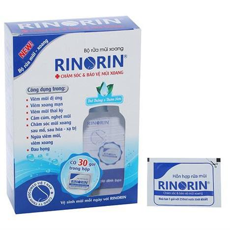 Rinorin Bộ Rửa Mũi Xoang Mebiphar (H/1 Bình + H/30 Gói)
