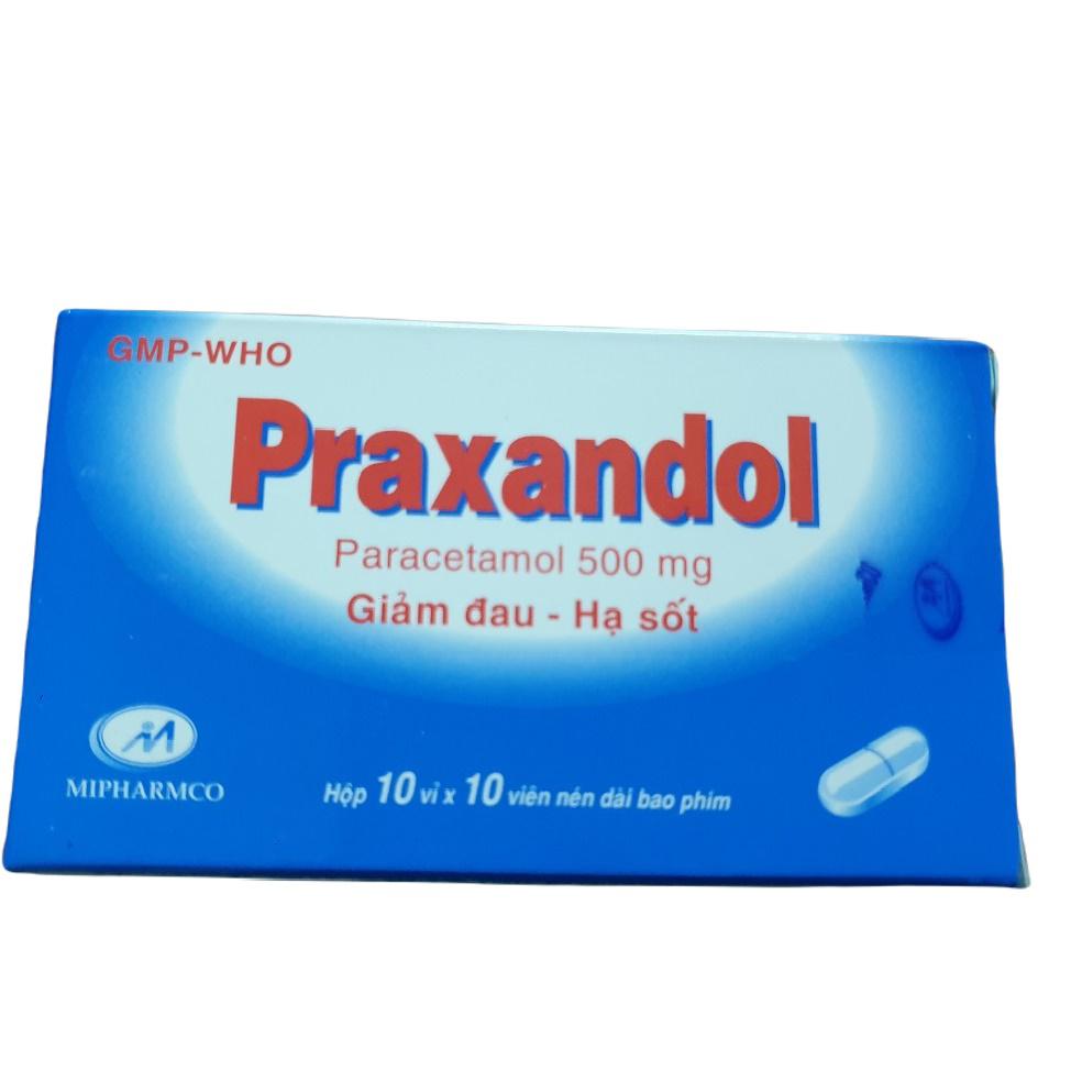 Praxandol 500 (Paracetamol) Minh Hải (H/100v)