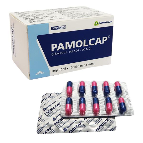 Pamolcap (Paracetamol, Cafein, Clorpheniramin) Agimexpharm (H/100v)