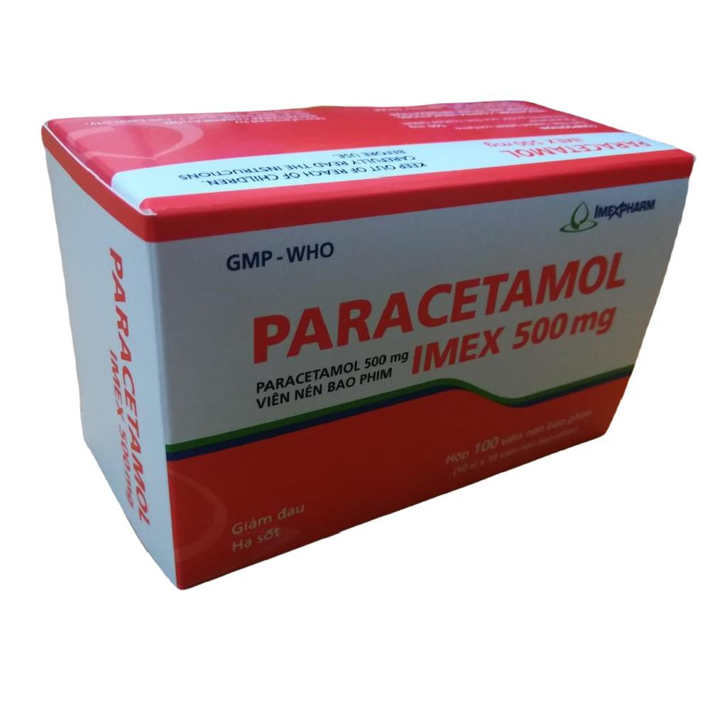 Paracetamol Imex 500mg Imexpharm (H/100v) (Cam)