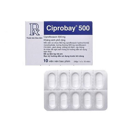 Ciprobay 500mg (Ciprofloxacin) Bayer (h/10v)