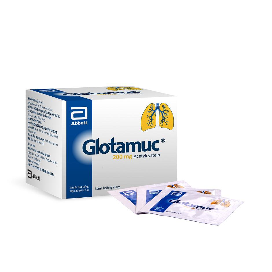 Glotamuc (Acetylcystein) 200mg Glomed (H/20g/1gr)