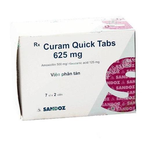 Curam Quick Tabs 625 mg Sandoz (H/14 viên)