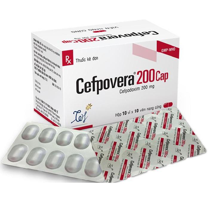 Cefpovera Cefpodoxim 200mg Trust Pharma (H/100V)