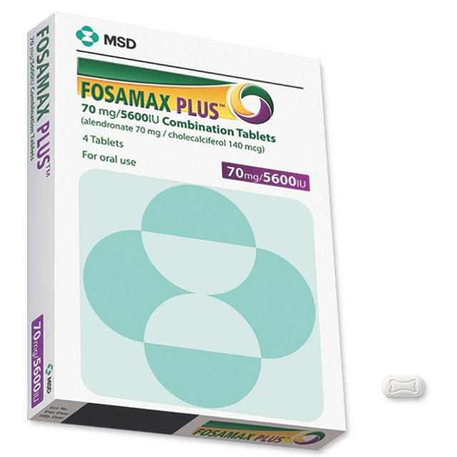 Fosamax Plus 70mg/5600IU (Alendronic, Vitamin D3) MSD (H/4v) 