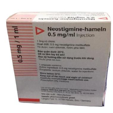 Neostigmine Hameln 0.5mg/ml (H/10 ống/1ml)