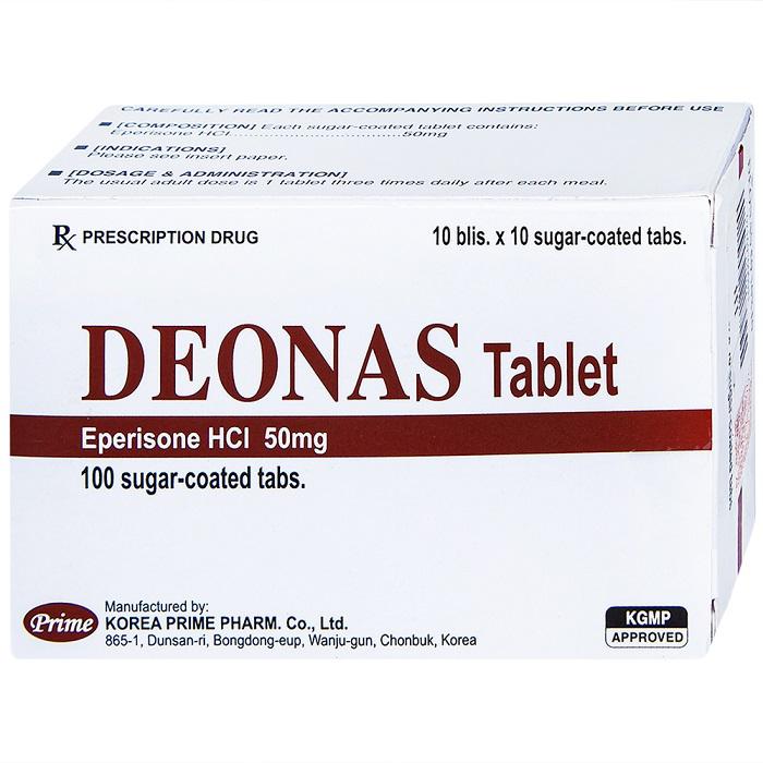 Deonas 50mg (Eperisone) Korea Prime (H/100v)