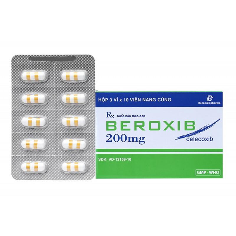 Beroxib (Celecoxib) 200mg Becamex (Lốc/10h/30v)