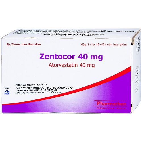 Zentocor 40mg (Atorvastatin) Pharmathen (H/30v)