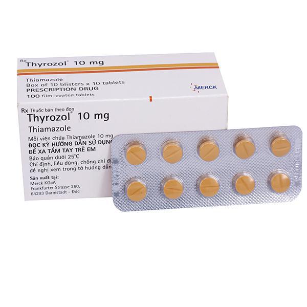 Thyrozol 10mg (Thiamazol) Merck (H/100v)