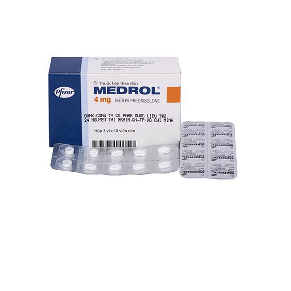 Medrol 4mg (Methylprednisolone) Pfizer (H/30v)