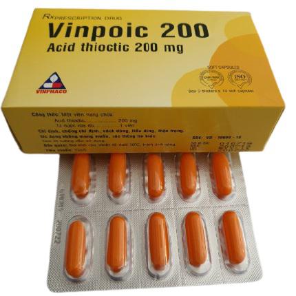 Vinpoic 200 (Acid Thioctic) Vinphaco (H/30v)