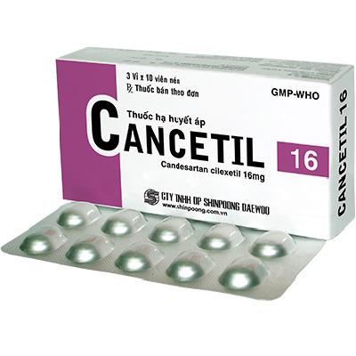 Cancetil 16 (Candesartan Cilexetil) Shinpoong (H/30v)