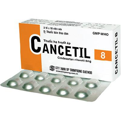 Cancetil 8 (Candesartan Cilexetil) Shinpoong (H/30v)