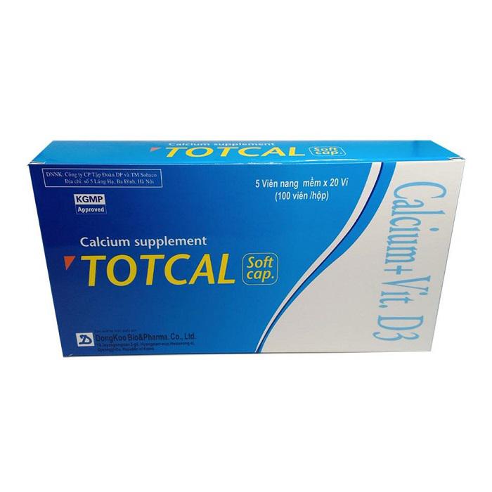 Totcal Soft Cap. Calcium + Vitamin D3 Dongkoo (H/100v)
