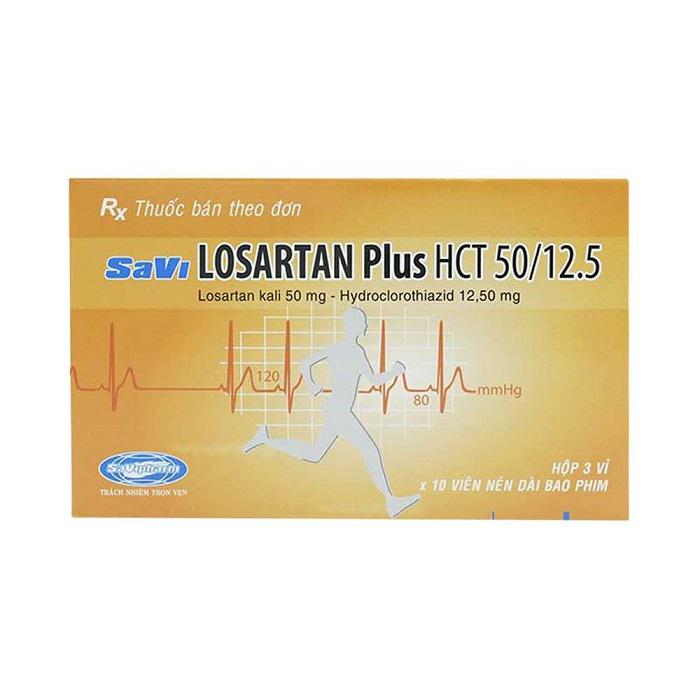 Savi Losartan Plus HCT 50/12.5 (Losartan, Hydrochlorothiazide) (H/30v)