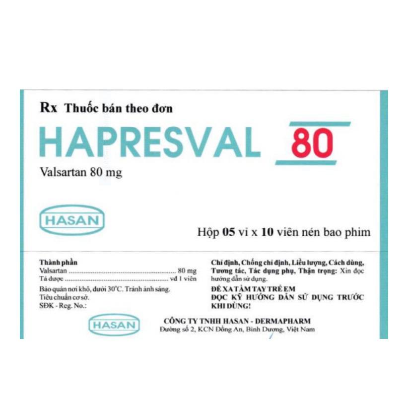 Hapresval 80 (Valsartan) Hasan (H/50v)