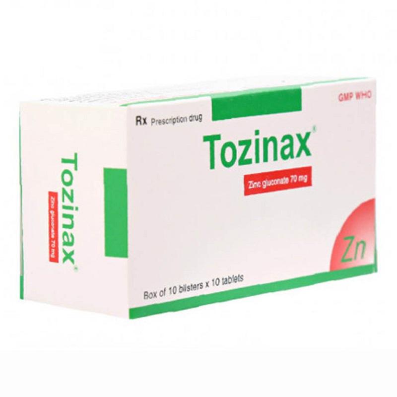 Tozinax 70 (Kẽm Gluconate) Bidiphar (H/100v)