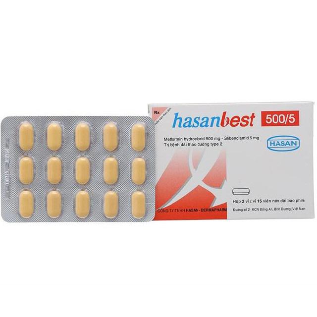 Hasanbest 500/5mg (Glibenclamid, Metformin) (H/30v)