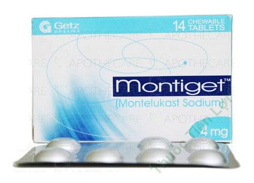Montiget 4mg (Montelukast) Getz Pharma (h/14v)