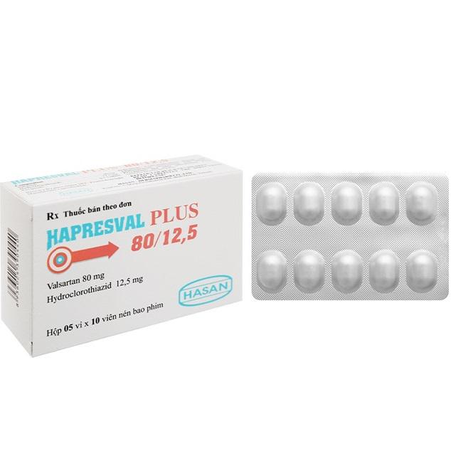 Hapresval Plus 80/12,5 (Valsartan, Hydroclorothiazid) Hasan (H/50v)