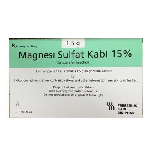 Magnesi Sulfat 15% Kabi Bidiphar (H/10o)