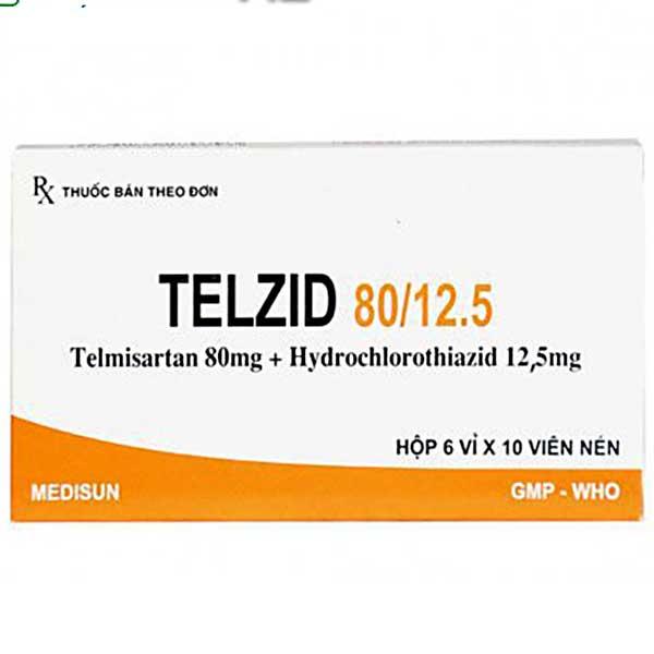 Telzid 80/12.5 (Telmisartan, Hydrochlorothiazide) Medisun (H/60v)