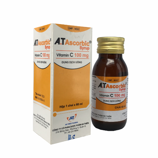 A.T Ascorbic Syrup (Vitamin C) 100mg An Thiên (C/60ml)