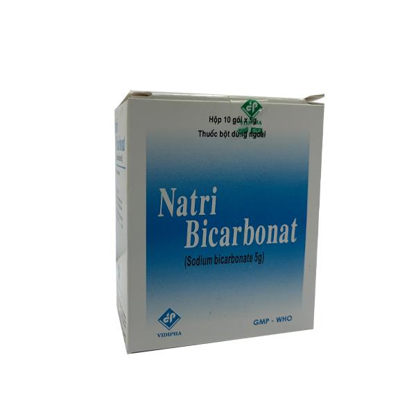 Natri Bicarbonat 5g Vidipha (Lốc/10hộp/10g)