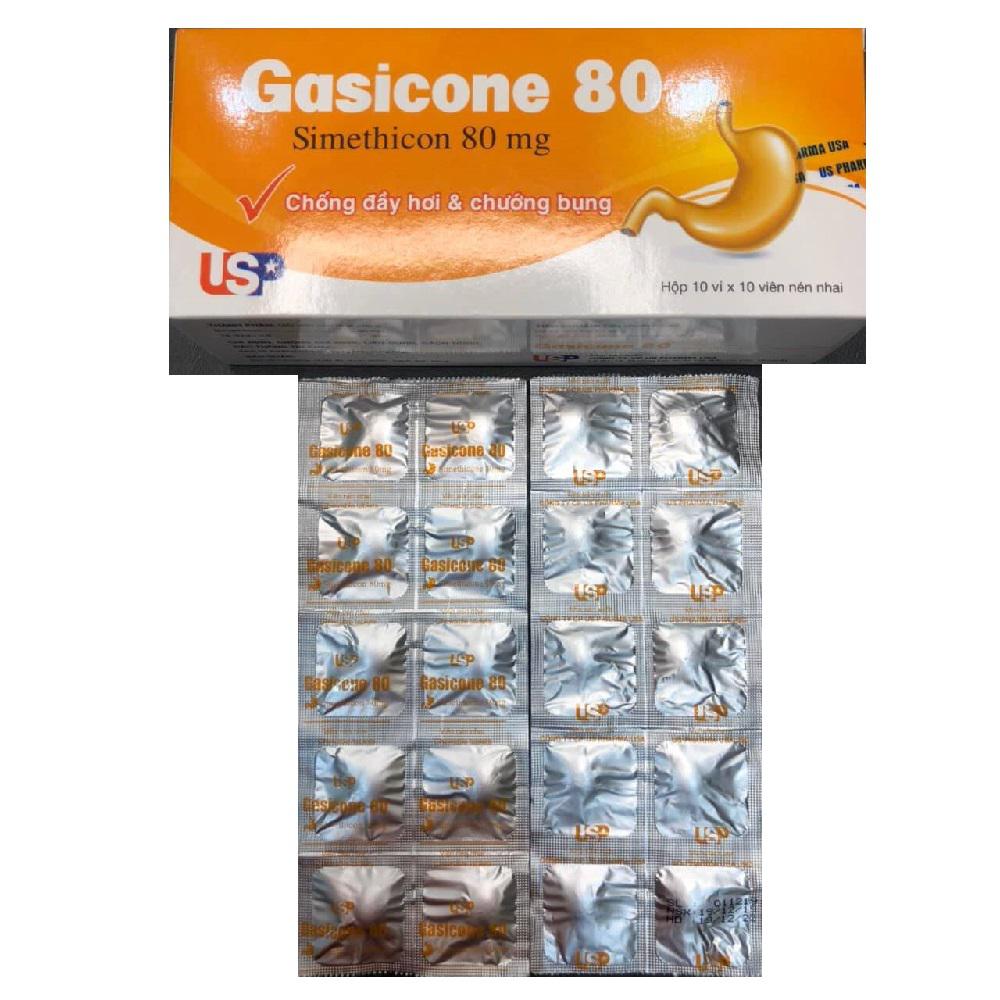 Gasicone 80 (Simethicon) US Pharm (H/100v)