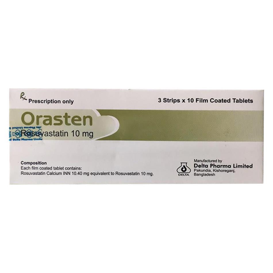 Orasten 10 (Rosuvastatin) Delta (H/30v)