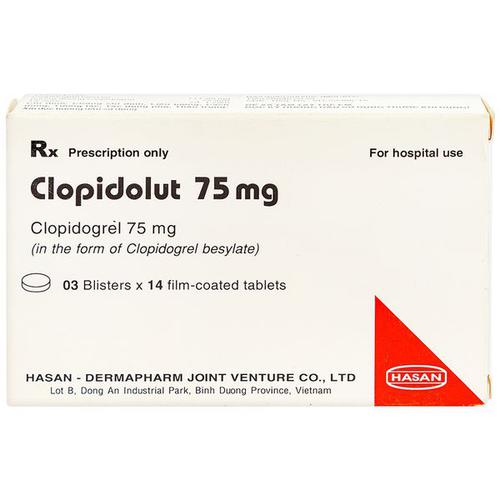 Clopidolut 75mg (Clopidogrel) Hasan (H/42v)