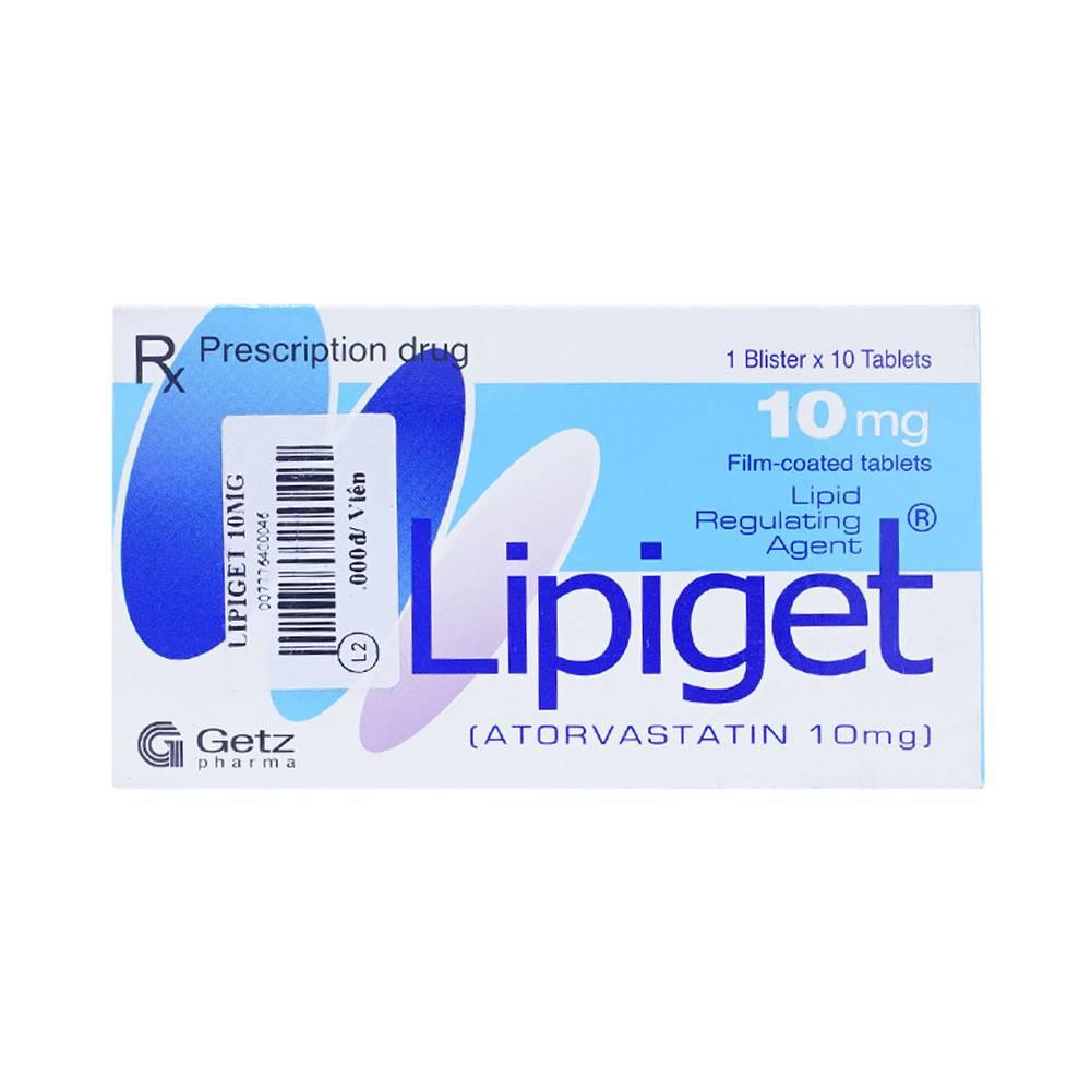 Lipiget 10 (Atorvastatin) Getz (H/10v)